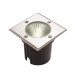 Picture of Saxby Ayoka 10W Square LED Groundlight 6500K 109mm Dia Brushed Stainless Steel 