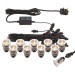Picture of Saxby Ikon Pro 25mm Decking Light Kit IP67 3/4K 0.75Wx10 Polished Stainless Steel 