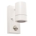Picture of Saxby Palin GU10 Fixed Wall Light IP44 White c/w PIR Sensor 
