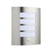 Picture of Saxby Bianco 7W LED Wall Lantern 3000K IP44 PIR Sensor Brushed Stainless Steel 