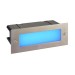 Picture of Saxby Seina Bricklight Blue IP44 Marine Grade c/w Frosted PC Diffuser 3.5W 85x225mm Brushed Stainless Steel 