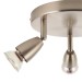 Picture of Saxby Amalfi Spotlight Ceiling Plate Adjustable c/w GU10 IP20 3x50W 240V Satin Nickel 