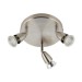 Picture of Saxby Amalfi Spotlight Ceiling Plate Adjustable c/w GU10 IP20 3x50W 240V Satin Nickel 