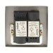 Picture of Click Deco VPCH152 2 Gang 2W 400Va Dimmer Switch Chrome 