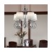 Picture of Searchlight Angelique Ceiling Pendant Light with Faux Silk Shades 