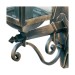 Picture of Searchlight New Orleans 1Lt Outdoor (Uplight) Wall Bracket, Black Gold, Clear Glass 