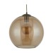 Picture of Searchlight Balls One Light Celing Pendant In Antique Brass And Amber Glass Width: 250mm 