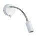 Picture of Searchlight One Light LED Wall With Bendy Arm In White- Height: 240mm 