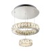 Picture of Searchlight Clover Led 2 Tier Ceiling Flush, Chrome, Clear Glass 