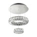 Picture of Searchlight Clover Led 2 Tier Ceiling Flush, Chrome, Clear Glass 
