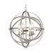 Picture of Searchlight Orbit Four Light Ceiling Pendant In Satin Silver 