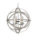 Picture of Searchlight Orbit Four Light Ceiling Pendant In Satin Silver 