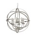 Picture of Searchlight Orbit Six Light Ceiling Pendant In Satin Silver 