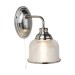 Picture of Searchlight Bistro II One Light Wall In Satin Silver With Glass Shades 