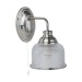 Picture of Searchlight Bistro II One Light Wall In Satin Silver With Glass Shades 