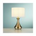 Picture of Searchlight Touch Lamp Antique Brass , Cream Shade 