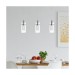Picture of Searchlight Duo 1 3 Light Pendant With Clear & Frosted Glass 