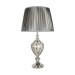 Picture of Searchlight Greyson Table Lamp Clear Glass Urn Base, Pewter Pleated Tapered Shade 