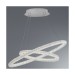Picture of Searchlight Circle Looped Ceiling Pendant Light In Chrome And Crystal Glass Width: 830mm 