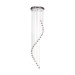 Picture of Searchlight Spiral 5 Light Chandelier In Chrome And Crystal 