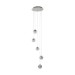 Picture of Searchlight Marbles Five Light Ceiling Pendant Cluster In Chrome With Crushed Glass 