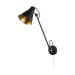 Picture of Searchlight One Light Adjustable Wall In Black And Gold Height: 550mm 