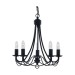 Picture of Searchlight Maypole 5 Light Black Ceiling Pendant 