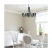 Picture of Searchlight Maypole 8 Light Black Ceiling Pendant 