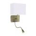 Picture of Searchlight Antique Brass Wall Light With Shade And LED Reading 
