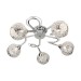 Picture of Searchlight Souk Five Light Semi Flush Ceiling In Chrome With Fretwork Shades 