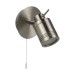 Picture of Searchlight Samson One Light Wall Spotlight In Satin Silver 