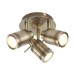 Picture of Searchlight Samson Three Light Ceiling Spotlights In Antique Brass 