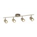 Picture of Searchlight Samson Four Light Ceiling Bar Spotlight In Antique Brass 