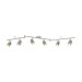 Picture of Searchlight Samson Six Light Ceiling Bar Spotlight In Satin Silver 