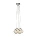 Picture of Searchlight Cluster 7Lt Led Ball Pendant Chrome With Clear Glass & Crystal Sand Balls 