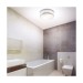 Picture of Searchlight Bathroom Modern Chrome Ceiling Light with Opal Glass 