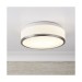 Picture of Searchlight Bathroom Modern Silver Ceiling Light with Opal Glass 