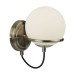 Picture of Searchlight Sphere One Light Wall In Antique Brass With Glass Shade 