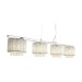 Picture of Searchlight Elise Four Light Bar Pendant Ceiling In Chrome With Crystal Drop Shades 