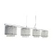 Picture of Searchlight Elise Four Light Bar Pendant Ceiling In Chrome With Crystal Drop Shades 