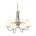 Picture of Searchlight Sphere Eight Light Ceiling Pendant In Antique Brass With Glass Shades 