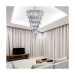 Picture of Searchlight Sigma 9 Light Chrome Chandelier with Large Acrylic Blocks 