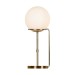 Picture of Searchlight Sphere One Light Table Lamp In Antique Brass With Glass Shade 