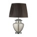 Picture of Searchlight Elina Table Lamp Large Glass Urn, Amber Glass, Chrome, Brown Pleated Shade 
