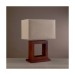 Picture of Searchlight Cosmopolitan Wooden Effect Square Table Lamp 