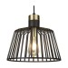 Picture of Searchlight Bird Cage Large One Light Ceiling Pendant In Matt Black Width: 300mm 