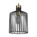 Picture of Searchlight Bird Cage Medium One Light Ceiling Pendant In Matt Black Width: 220mm 