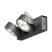 Picture of SLV Spotlight KALU Double LED 3000K 60Deg CRI90 IP20 31W 2000lm 220-240V 28x8.9x16cm Black Aluminium 