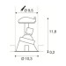 Picture of SLV Downlight HORN-A Round Recessed GU10 QPAR51 IP20 50W 230V 18x10.6cm Black Steel 