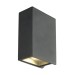 Picture of SLV Wall Light QUAD Up/Down Square LED 3000K IP44 8.6W 520lm 100-277V 5.3x15x10.2cm Anthracite Aluminium 